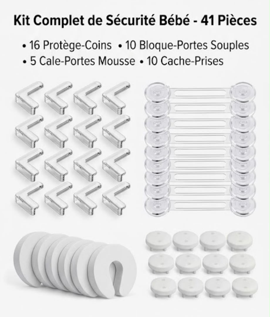 Kit complet de sécurité bébé 41 pièces